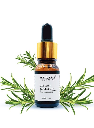 Buy Medspa Pure Rosemary Essential Oil - 100% Pure Therapeutic Grade for Focus, Clarity, and Hair Growth - 10ml | o.33oz Bottle in UAE