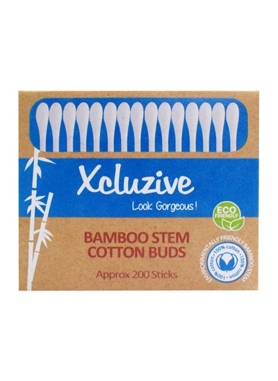 Buy X/Z Bamboo Stem Ear Buds - 200 Pcs in UAE