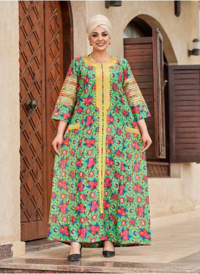 Buy Women's shawlki embroidered galabiya with a distinctive and professional design in Saudi Arabia