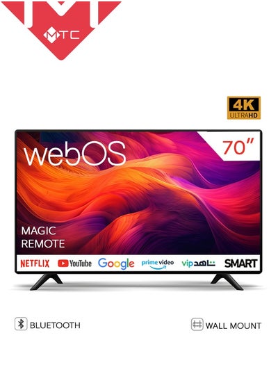 Buy Smart Screen - 70 Inches - WebOS - 4K UHD - with Magic Remote and Free Stand - MTC4KD70SWOS in Saudi Arabia