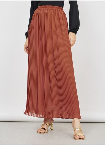 Buy Pleated A-Line Maxi Skirt in Saudi Arabia