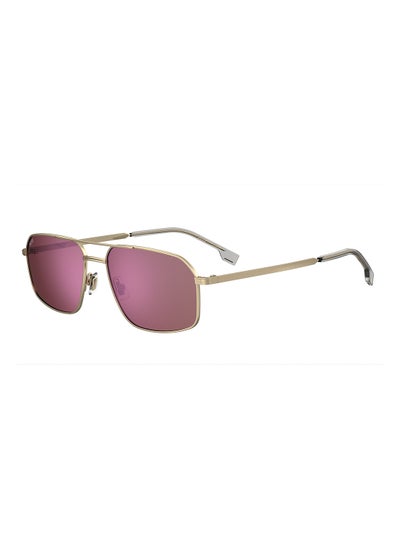 Buy Men's UV Protection Navigator Sunglasses - Boss 1603/S Gold Millimeter - Lens Size: 58 Mm in UAE