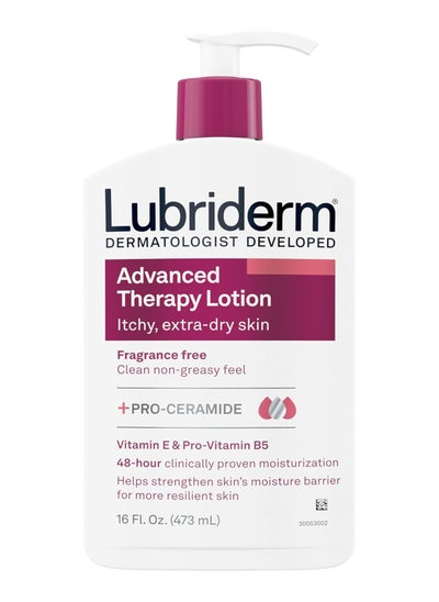 Buy Lubriderm Advanced Therapy Body Lotion, 16 Fl Oz in Saudi Arabia