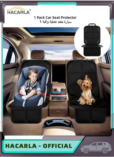 Buy 1 Pack Baby Car Seat Protector Cover Leather Auto Car Seat Protectors with Thickest Padding and Non-Slip Backing Mesh Storage Pockets for Baby Child and Pet in UAE