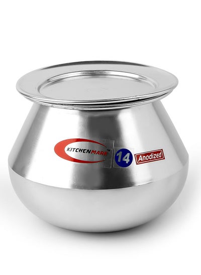 اشتري Anodized Aluminium Stockpot Biryani Pot with Lid - 14" في الامارات