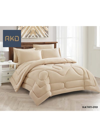 Buy Comforter Set For One And A Half 4 Pieces Microfiber With High Quality in Saudi Arabia