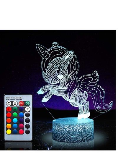 Buy Unicorn Multicolor Night Light for Kids  Unicorn Toys for Girl  16 Colours Changing Night Lamp with Remote Control in UAE