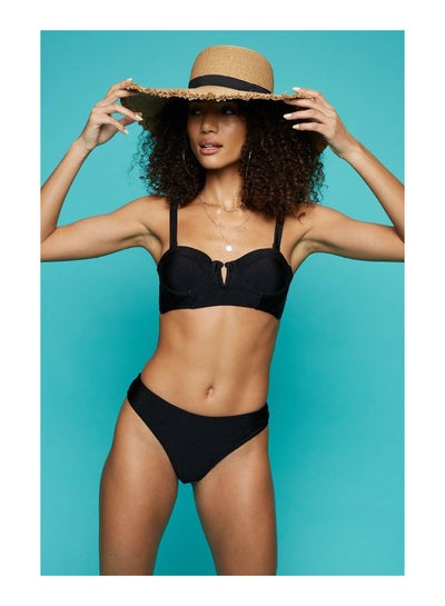 Buy Black Structured Bikini Top And Brief in UAE