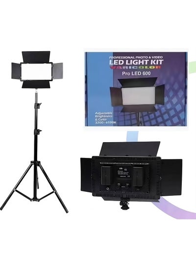 Rechargeable Pro 600 RGB LED Panel Light 50W with Tripod Stand for ...