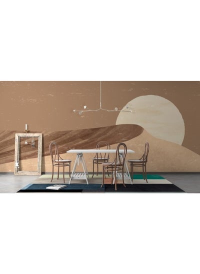 اشتري Landscape Boho Aesthetic  Fabric Wallpaper Covers An Area ​​Up To 4.2Mx3M With Adhesive And Smoothing Tool في مصر