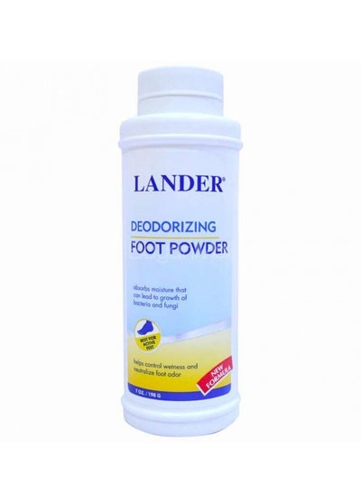 Buy Lander Deodorizing Foot Powder, Foot Odour Eliminator 198g in Saudi Arabia