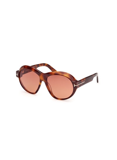 اشتري Women's Round Shape Acetate Sunglasses FT111353T59 Lens Size: 59 Millimeter - Blonde Havana في السعودية