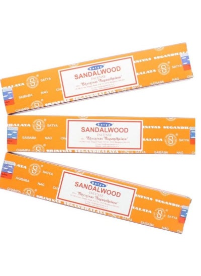 Buy Satya Nag Champa Sandalwood Incense Sticks - 3 Packs in UAE