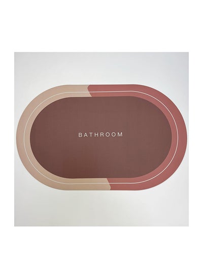 Buy Orchid Diaomite Bath Mat 50x80 cm -Beige in UAE