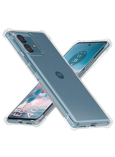 Buy Phone Case For Motorola Edge 40 Neo Crystal Clear Ultra Slim Anti Scratch Shockproof Protective TPU Back Cover in Saudi Arabia