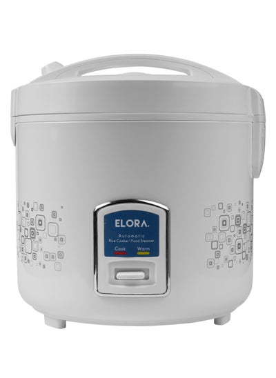 Buy Electric Rice Cooker With Automatic Cooking, Keep Warm, Safety Protection, And Steamer - Easy to Use, Convenient, Durable 1.8 L- EL-RC-1418 White in Saudi Arabia