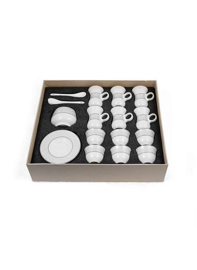 Buy Porcelain 27 Pieces Tea & Coffee Serving Set in UAE