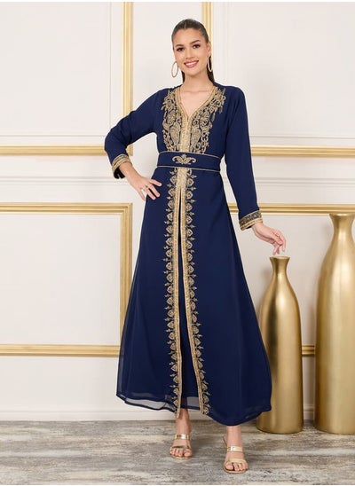 Buy Embellished Belted Kaftan in Saudi Arabia