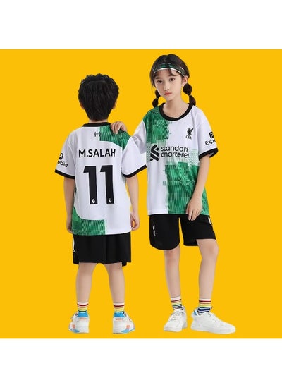 اشتري M MIAOYAN Liverpool Football Club Salah No. 11 Jersey Men's and Women's Kindergarten Children's Wear Football Sports Match Football Jersey Set في السعودية