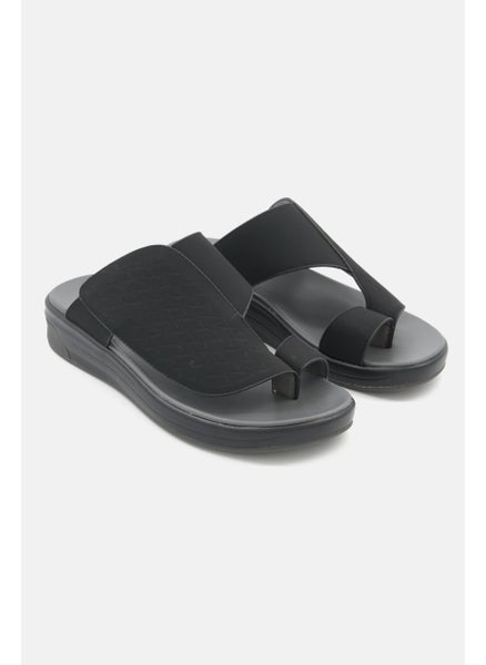 اشتري Men Slip On Sandals, Black/Grey في الامارات