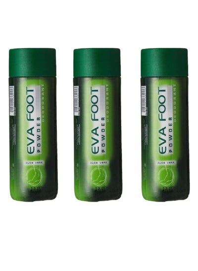 Buy 3 pieces of Aloe Vera Foot Powder Deodorant 3*50g in Saudi Arabia