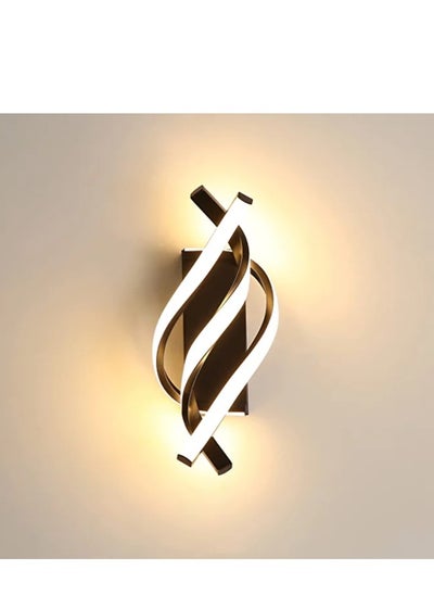 Buy Indoor Wall Light, Modern LED Wall Lamp Curved Design, Sconces 3000K Warm White Light,for Bedroom, Living Room in Saudi Arabia