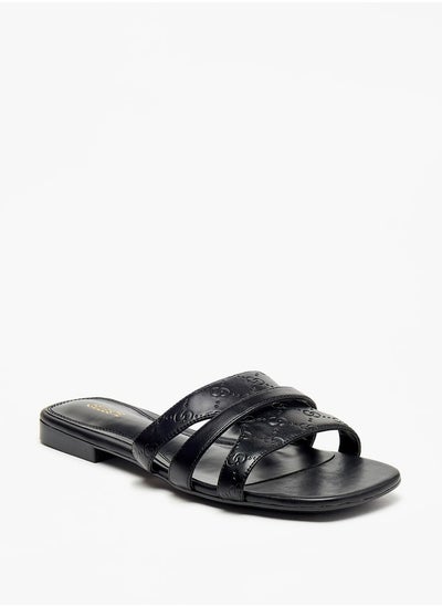 اشتري Women's Monogram Detail Slip-On Flat Sandals في الامارات