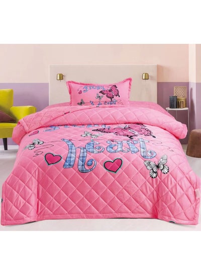 Buy 3pcs winter kids comforter set single size 160x210cm includes comforter set, fitted sheet and pillow sham in Saudi Arabia