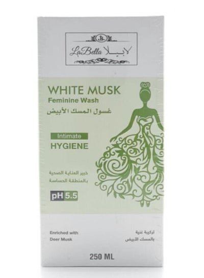 Buy La Bella Feminine wash White Musk 250 ml in Saudi Arabia