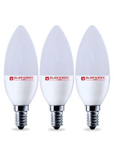 Buy El Sewedy LED bulbs 6 watt - Warm Lighting - 3 Pieces in Egypt