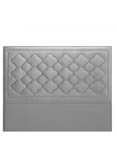 Buy H225 | Velvet headboard - Light Grey in Saudi Arabia