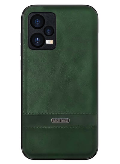 اشتري Rich Boss Leather Back Cover For Xiaomi Redmi Note 12 Pro 4G (Green) في مصر