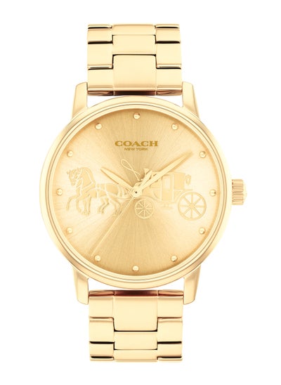 Buy Round Analog Women's Gold Case Wrist Watch - 14503075 in UAE