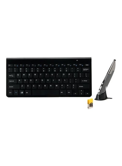 اشتري Bluetooth Pen Mouse And Keyboard Set With USB Receiver Black في السعودية