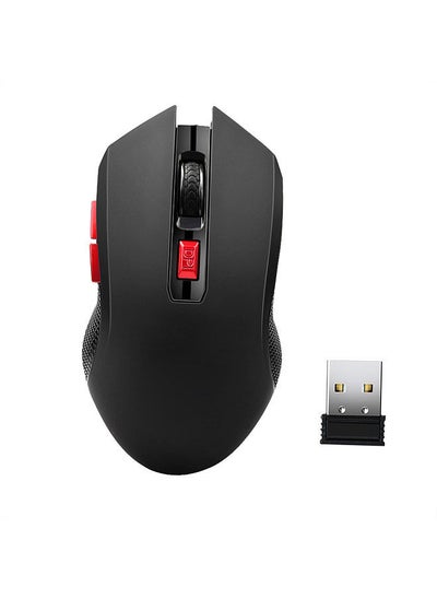 اشتري G817 Wireless Mouse 2.4G Wireless Gaming Mouse 2400DPI 6 Buttons Optical Ergonomic Mouse with USB Receiver for PC Laptop في الامارات