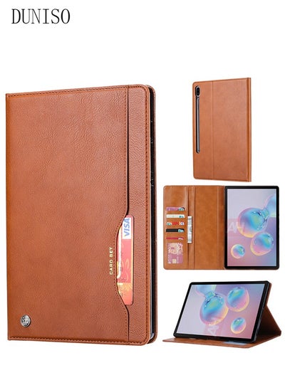 اشتري Samsung Galaxy Tab S8 / S7 Case 11 Inch Multiple Angle Stand Cover with S Pen Holder Shockproof Case with Stand Auto Wake/Sleep for SM-X700/X706/T870/T875/T876 في السعودية