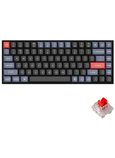 اشتري K2 Pro QMK/VIA Wireless Mechanical Keyboard, Custom Programmable Macro Wired Keyboard with Hot-Swappable K Pro Red Switch White LED Backlight PBT Keycaps for Mac Windows Linux في الامارات