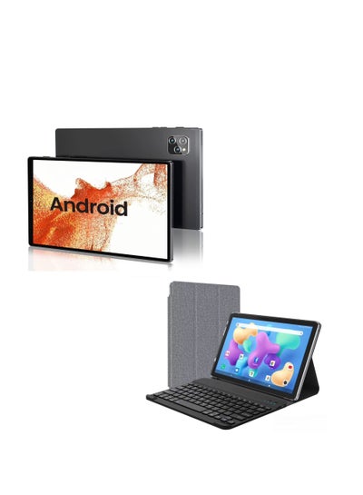 اشتري 8 -Inch ITouch Smart Tablet S803 Android 12.1 Tab With 256GB ROM 8GB RAM Quad Core Wi-Fi 5G LTE Dual Sim with Wireless Keyboard and PU Tablet Cover في السعودية