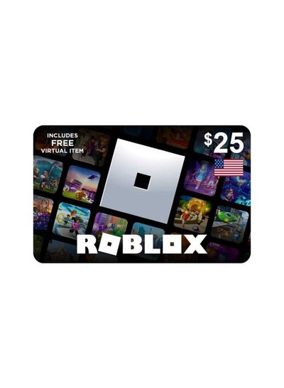 Buy Roblox Digital Card $25 only for US account delivery via sms or whatsapp in Egypt