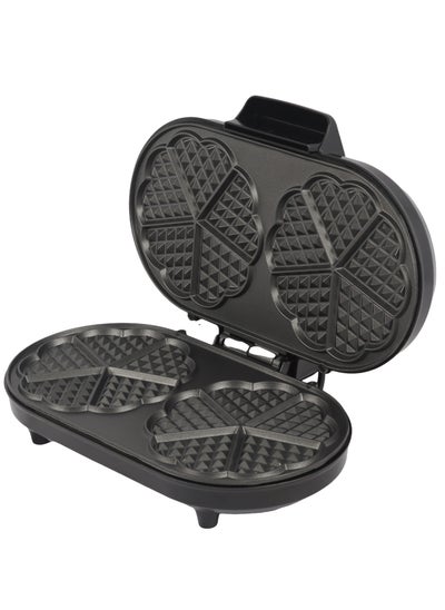 Buy Double-sided heart-shaped waffle warmer made of high-quality materials in Saudi Arabia