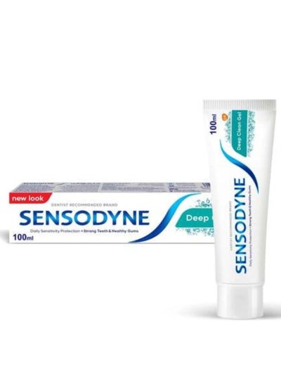 Buy Sensodyne Deep Clean Gel Sensitivity Toothpaste 100 ml in Saudi Arabia