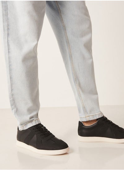 اشتري Mens Panel Detail Sneakers with Lace Up Closure في الامارات