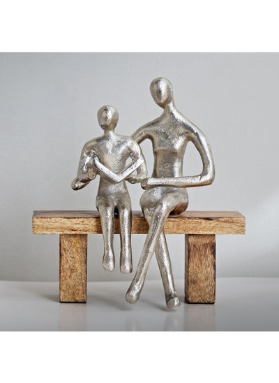 Buy Odin Aluminum Study Sculpture on Bench 17 x 22 x 7 cm in Saudi Arabia