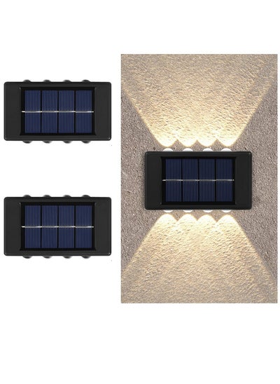 Buy 2 PCS LED Solar Wall Light,Garden Solar Wall Lamp, Solar Wall Light Waterproof Up Down Luminous Wall Lamp Outdoor Yard Landscape Garden Decorativ Walkway Porch in Saudi Arabia