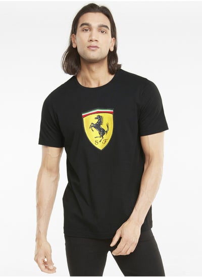 Buy Scuderia Ferrari Race Bold Colour Shield Mens Shortsleeve T-shirt in UAE