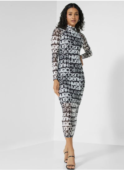 Buy Printed Knitted Dress in UAE