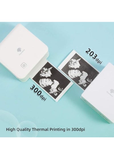 Buy Fumimo Pocket Printer - M02 Pro, 300 DPI Resolution, Mini Bluetooth Inkless Printer, Wireless Thermal Printer Without Ink, Good for Photos, Art, Magazines, Work and Study Notes, for iPhone and Android in UAE