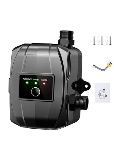 اشتري Water Booster Pump,24V Portable Automatic Water Pressure Booster Pump,150W Shower Booster Pump with Automatic Flow Switch, Hot Cold Water Pump for Tap Water/Toilet/Bathroom Shower (Black) في السعودية