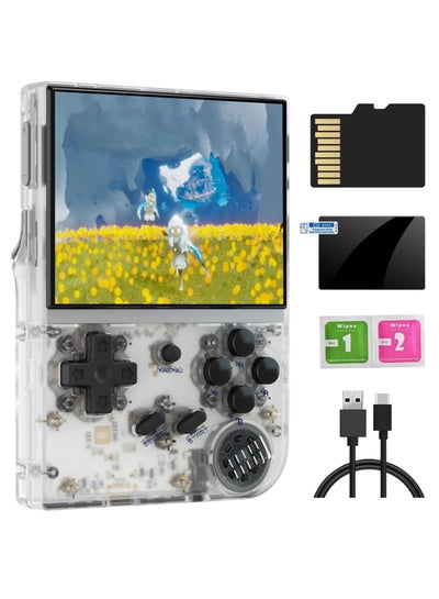اشتري RG35XX 2024 Handheld Game Console, 3.5-Inch IPS Screen, Linux System Retro Video Games Consoles, Portable Pocket Video Player with 5000+ Games (White 128G) في السعودية