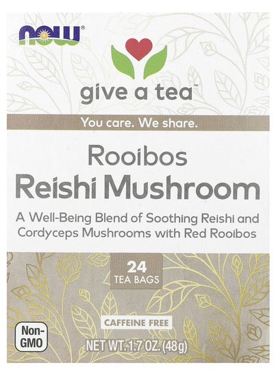 Buy Rooibos Reishi Mushroom Tea Caffeine Free 24 Tea Bags 1.7 oz (48 g) in UAE